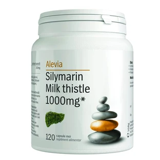 Silymarin Milk thistle 1000 mg, 120 Tabletten, Alevia