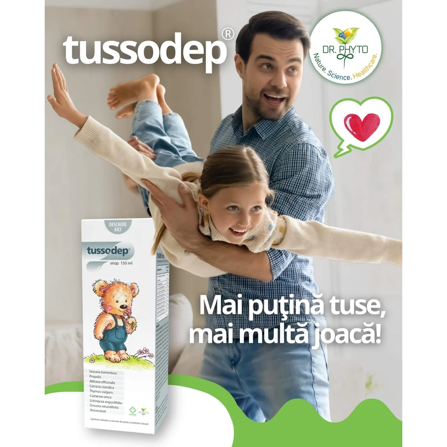 Tussodep jarabe para la tos para niños, 150 ml, Dr. Phyto