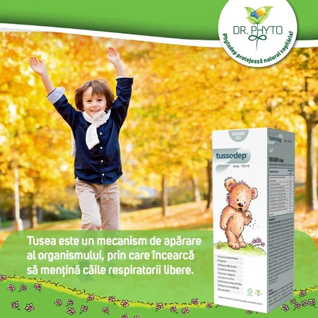 Tussodep jarabe para la tos para niños, 150 ml, Dr. Phyto