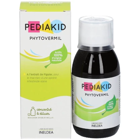 Phytovermil syrup against intestinal parasites, 125 ml, Pediakid