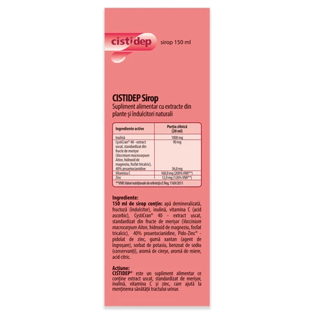 Cistidep baby syrup, 150 ml, Dr. Phyto
