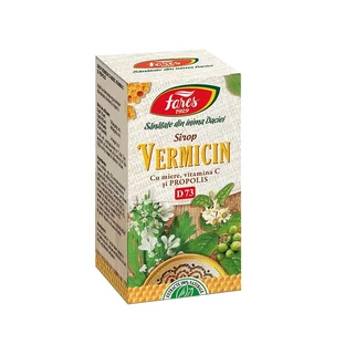 Vermicin syrup with honey and propolis, D73, 100 ml, Fares