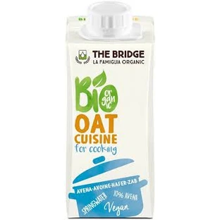 Crema vegetal ecológica de avena, 200 ml, The Bridge