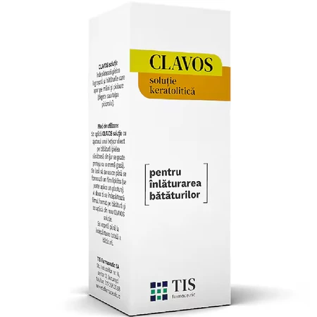 Clavos keratolytische Lösung gegen Hornhaut, 10 ml, Tis Farmaceutic