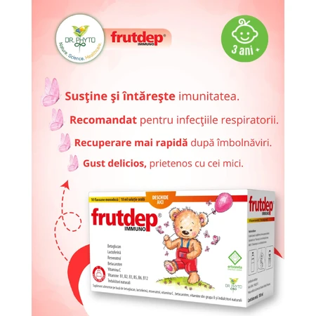 Frutdep Immuno oral solution, 10 vials, Dr. Phyto