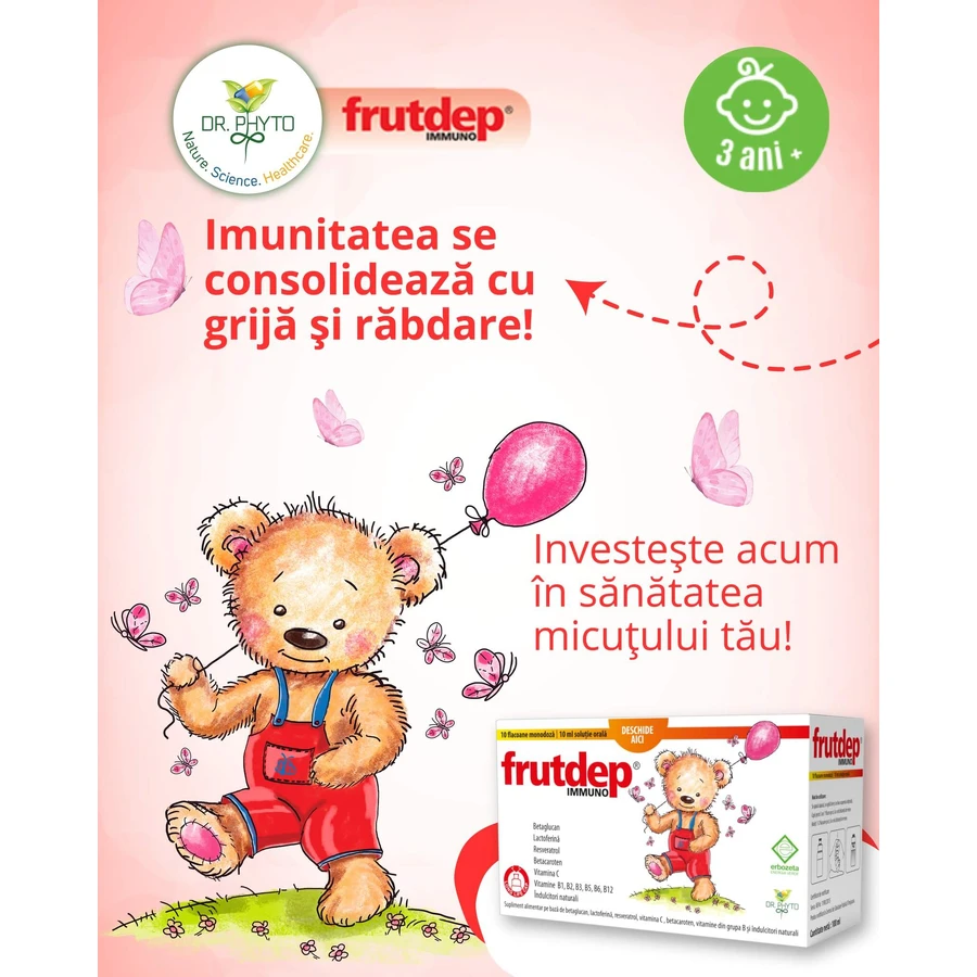 Frutdep Immuno oral solution, 10 vials, Dr. Phyto