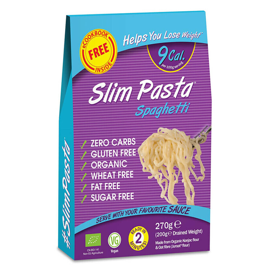 Spaghetti made of organic konjac flour Slim Pasta, 270 g, No Sugar Shop