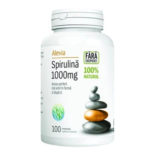 Spirulina 1000mg, 100 comprimidos, Alevia