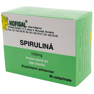 Spirulina 1000 mg, 40 tablets, Hofigal