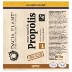 Natural propolis extract spray with colloidal silver, 20 ml, Dacia Plant