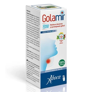 Golamir 2Act adult alcohol spray, 30 ml, Aboca