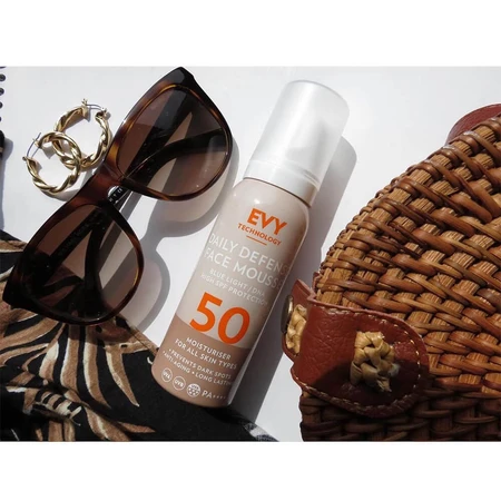 Espuma facial unisex Daily Defence SPF 50, 75 ml, Evy Technology