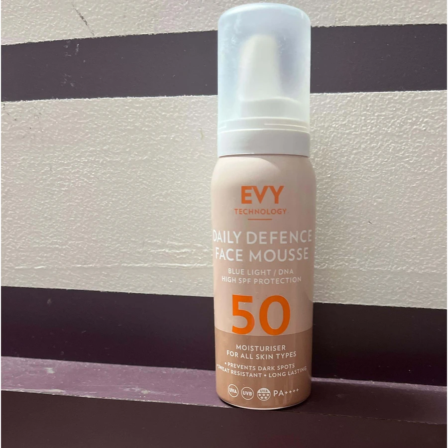 Espuma facial unisex Daily Defence SPF 50, 75 ml, Evy Technology