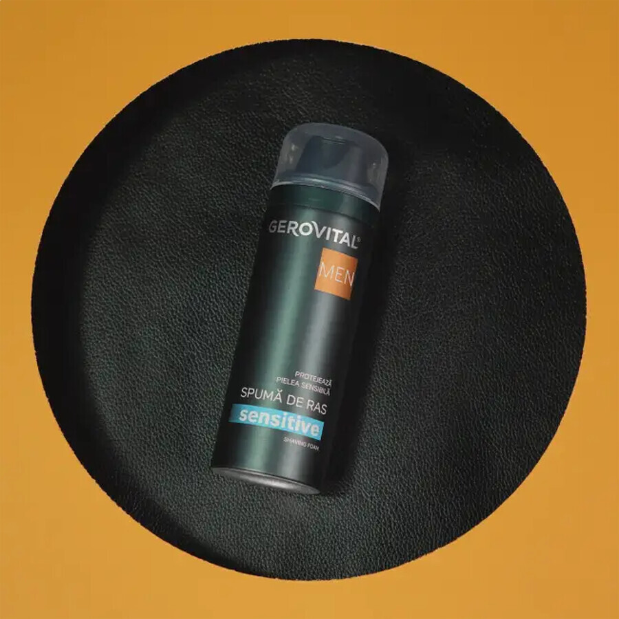 Gerovital Men Sensitive Espuma de afeitar, 200 ml
