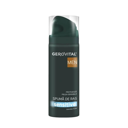 Gerovital Men Sensitive Espuma de afeitar, 200 ml