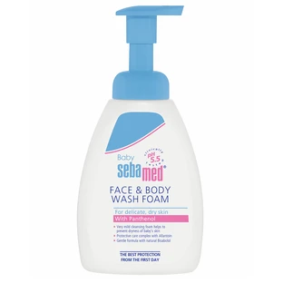 Dermatological cleansing foam for face and body, 400 ml, Sebamed Baby