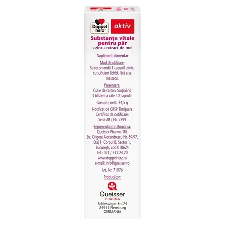 Vital substances for hair, 30 capsules, Doppelherz