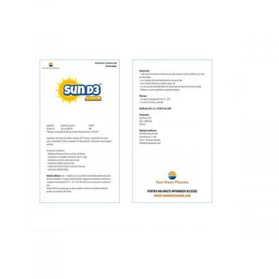 Sun D3 Junior drops, 10 ml, Sun Wave Pharma