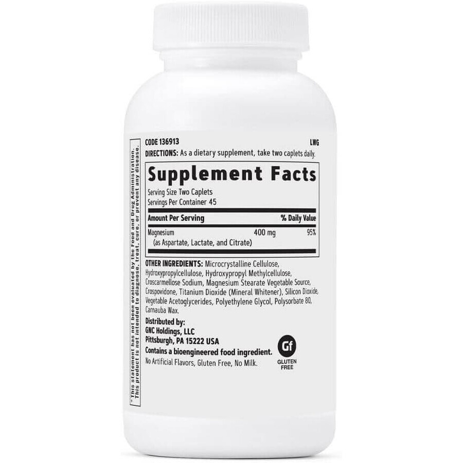Super Magnesium 400 mg (136912), 90 Tabletten, GNC