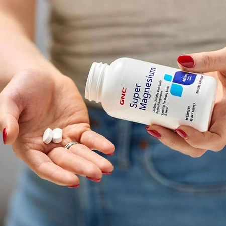 Super Magnesium 400 mg (136912), 90 comprimidos, GNC