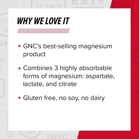 Super Magnesium 400 mg (136912), 90 comprimidos, GNC