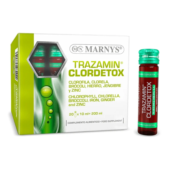 Chlorophyll supplement Trazamin Clordetox, 20 ampoules, Marnys