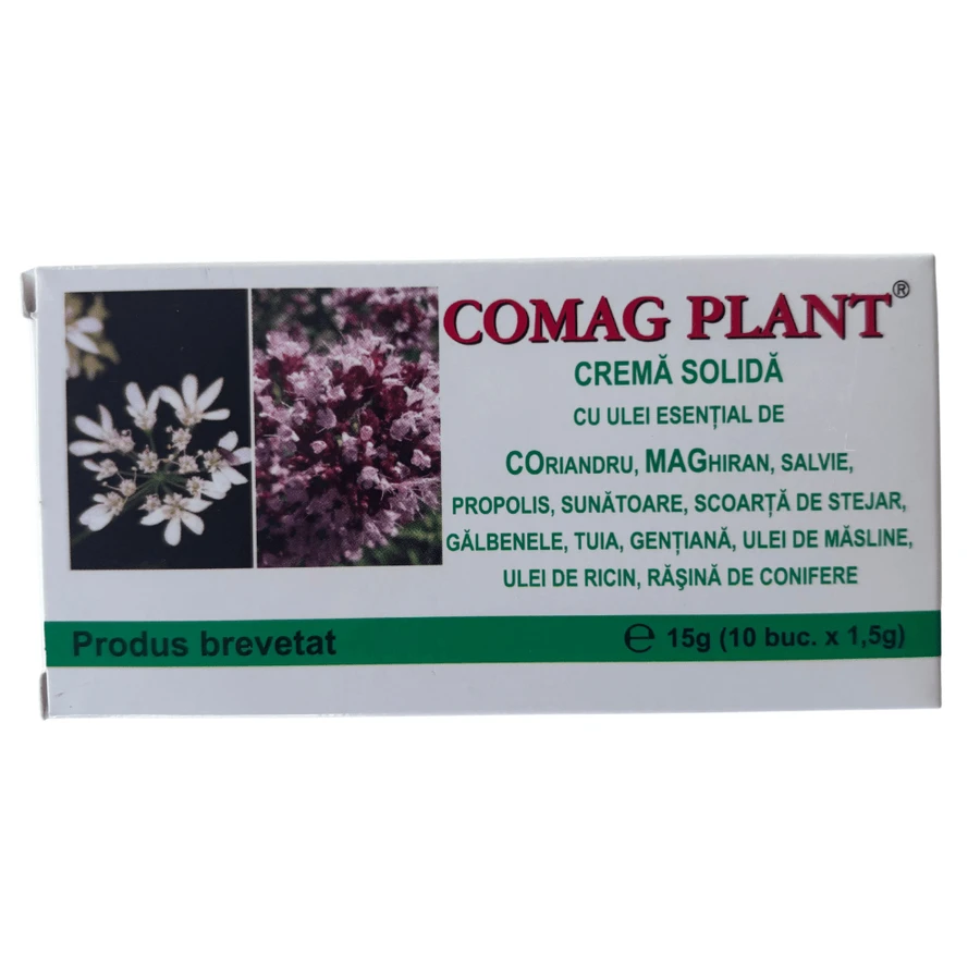 Comag Plant Zäpfchen mit fester Creme und ätherischen Ölen, 10 St., Elzin Plant