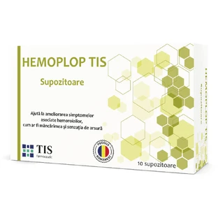 Hemoplop Tis propolis suppositories, 10 pieces, Tis Farmaceutic