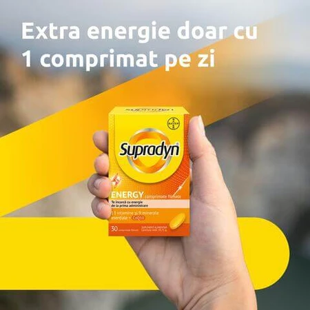 Supradyn Energy, Multivitamins and Coenzyme Q10, 30 film-coated tablets, Bayer