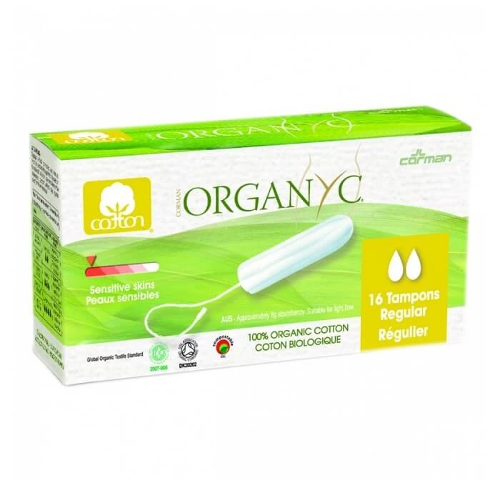 Organic cotton pads Regular, 16 pieces, Organyc