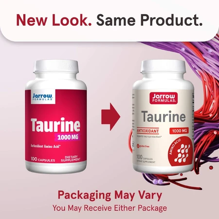 Taurine 1000 mg, Antioxidant Amino Acid Jarrow Formulas, 100 capsules, Secom