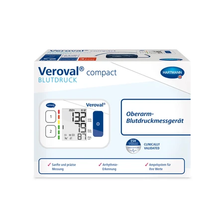 Veroval compacte digitale bovenarm bloeddrukmeter (925424), Hartmann