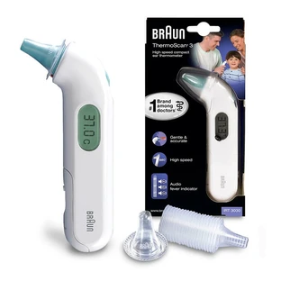 Braun ThermoScan 3 with Age Precision IRT3030 compact ultra-fast baby ear thermometer