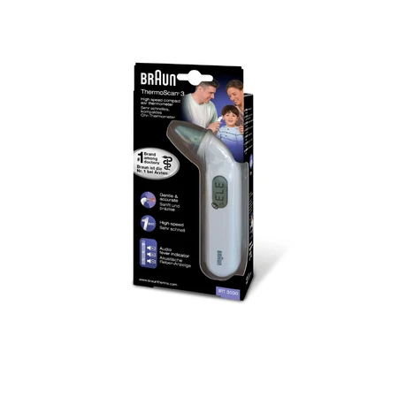 Braun ThermoScan 3 with Age Precision IRT3030 compact ultra-fast baby ear thermometer