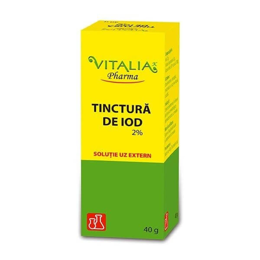 Teinture d'iode 2%, 40 g, Vitalia