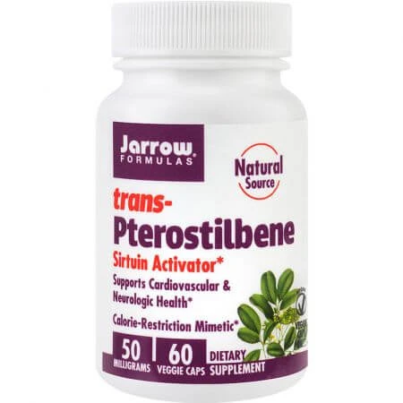 Trans - Pterostilbeen 50mg Jarrow Formulas, 60 capsules, Secom