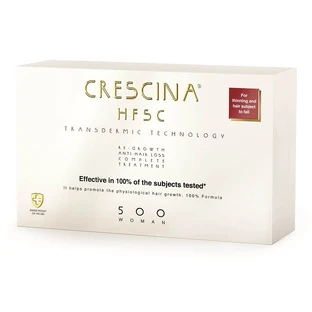 Tratamiento completo Crescina Transdérmica Re-Crecimiento HFSC 500 MUJER, 10 + 10 viales, Labo