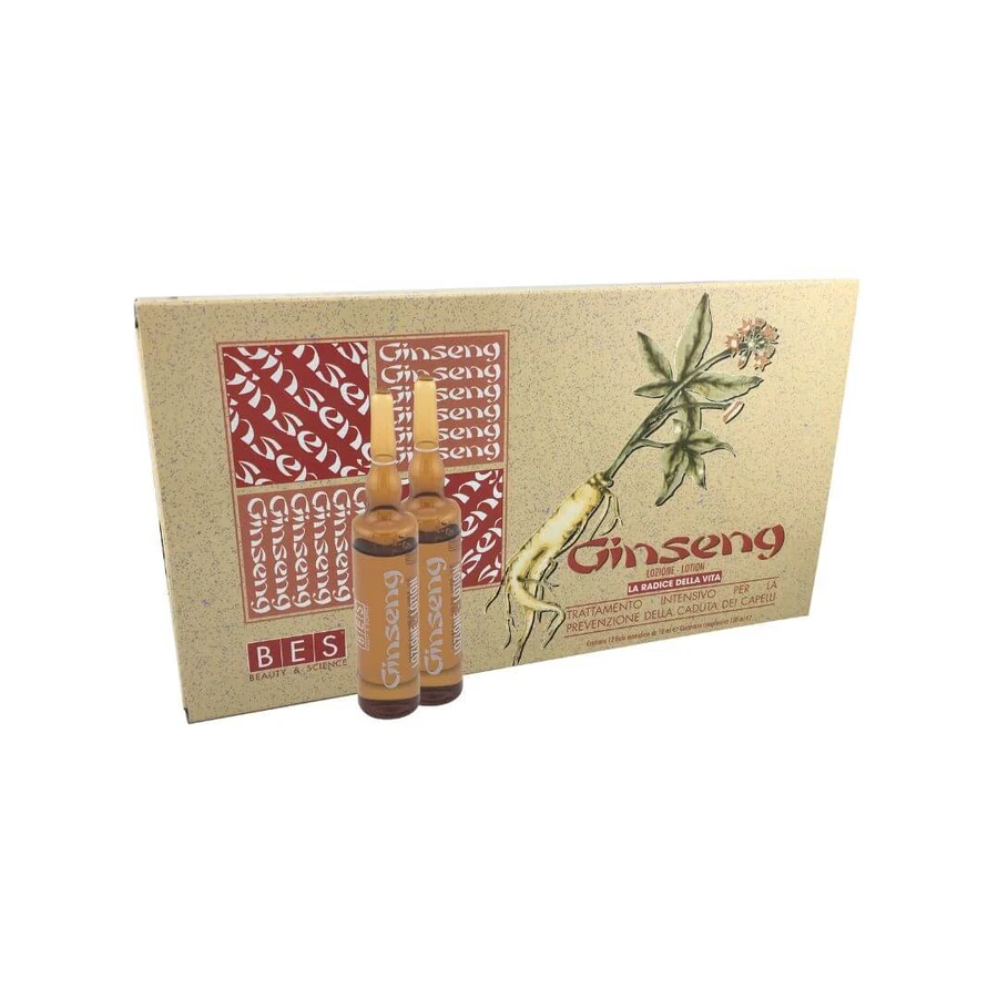 Treatment against hair loss Ginseng, 12 ampoules, Bes Beauty & Science