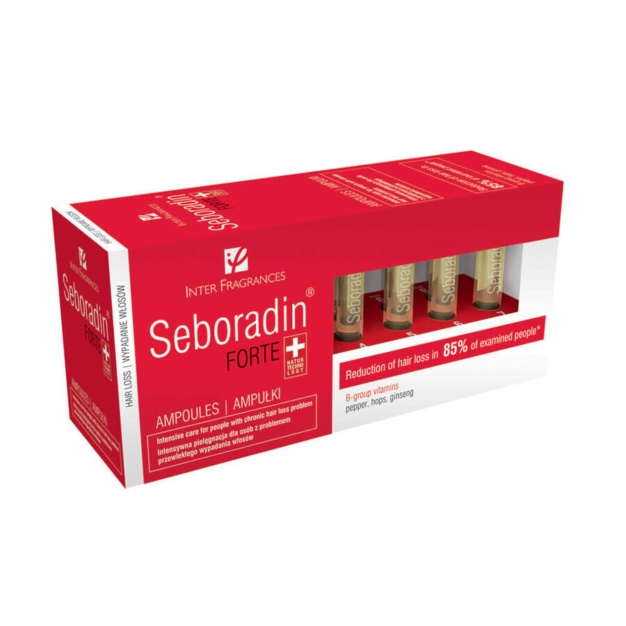 Treatment against hair loss Seboradin Forte, 14 vials x 5.5 ml, Lara
