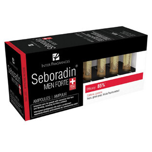 Men's hair loss and thinning treatment Seboradin Men Forte, 14 ampoules x 5.5 ml, Lara