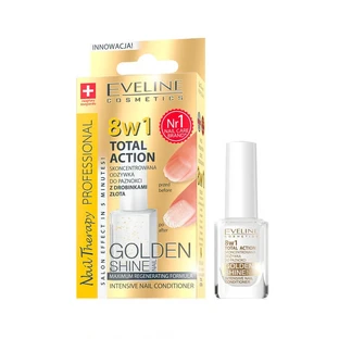 Professional 8in1 Golden Shine Nail Therapy, 12 ml, Eveline Cosmetics
