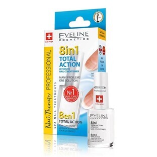 Total Action Nail Therapy Traitement régénérant 8IN1, 12 ml, Eveline Cosmetics