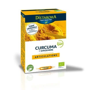 Bio-Kurkuma und Ingwer, 20 Fläschchen, Dietaroma