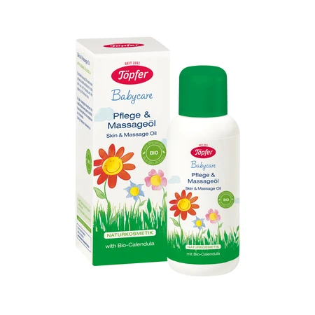 Huile corporelle bio pour enfants, 100 ml, Topfer