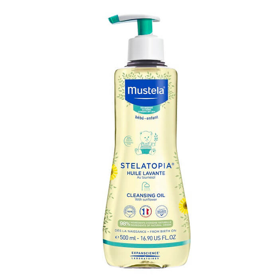 Cleansing oil for atopic skin Stelatopia, 500 ml, Mustela