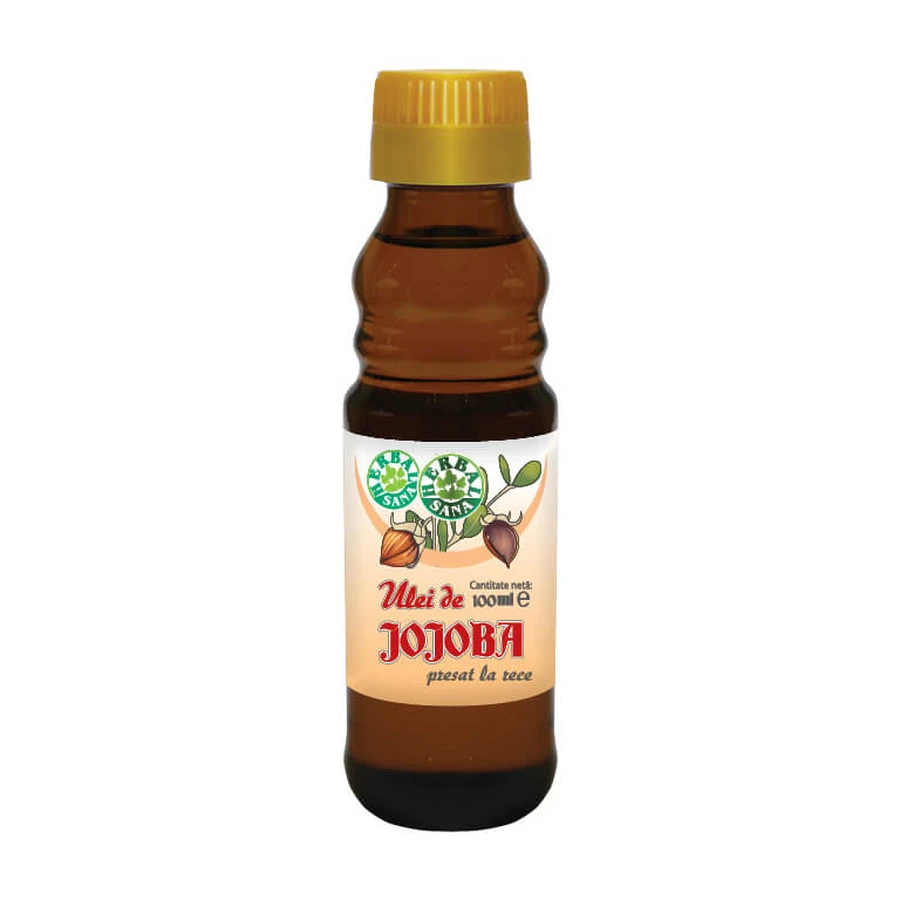 Koudgeperste jojobaolie, 100 ml, Herbavit