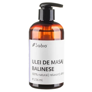 Balinese massageolie 100% natuurlijk, 236 ml, Sabio