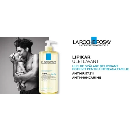 La Roche-Posay Lipikar AP+ reinigende olie voor de droge atopische huid, 750 ml