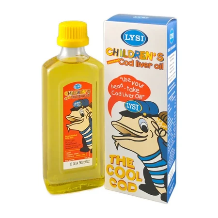 Aceite de hígado de bacalao para niños, 240 ml, Lysi