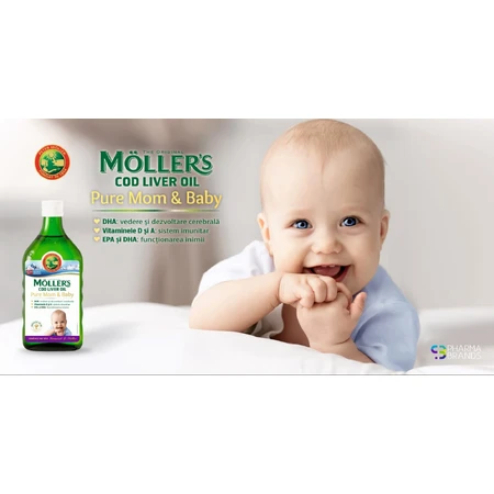 Pure Mom & Baby levertraan, 250 ml, Möller's